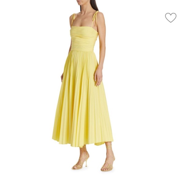 SIMKHAICaroline Pleated Midi A-Line Dress - Picture 4 of 5